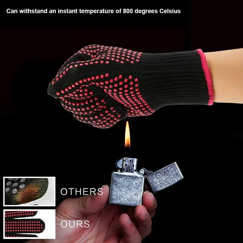1 paire de gants de barbecue a - Oven Mitt Silicone avis et prix