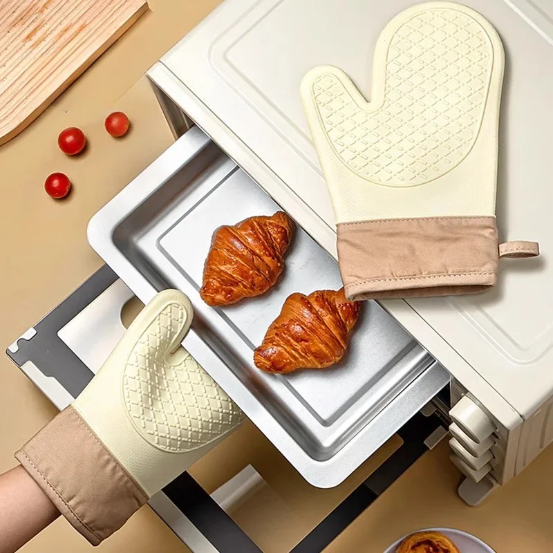 1 paire de gants de four en si - Oven Mitt Silicone avis et prix